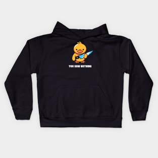 You Saw Nothing - Duck Violence by Tobe Fonseca Kids Hoodie